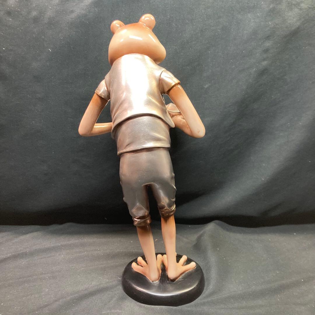 【美品】ペアカエル 置物 小物置き インテリア飾り 樹脂製