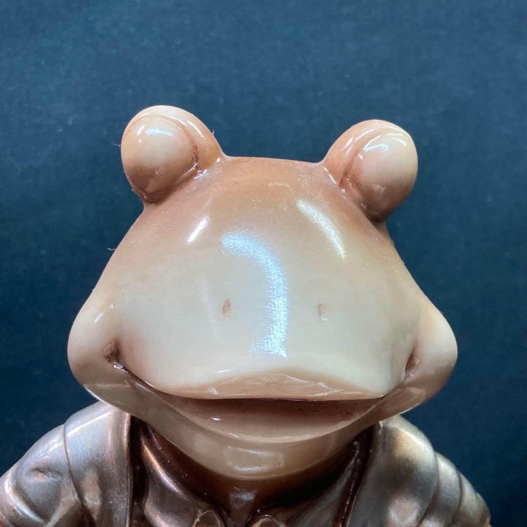 【美品】ペアカエル 置物 小物置き インテリア飾り 樹脂製