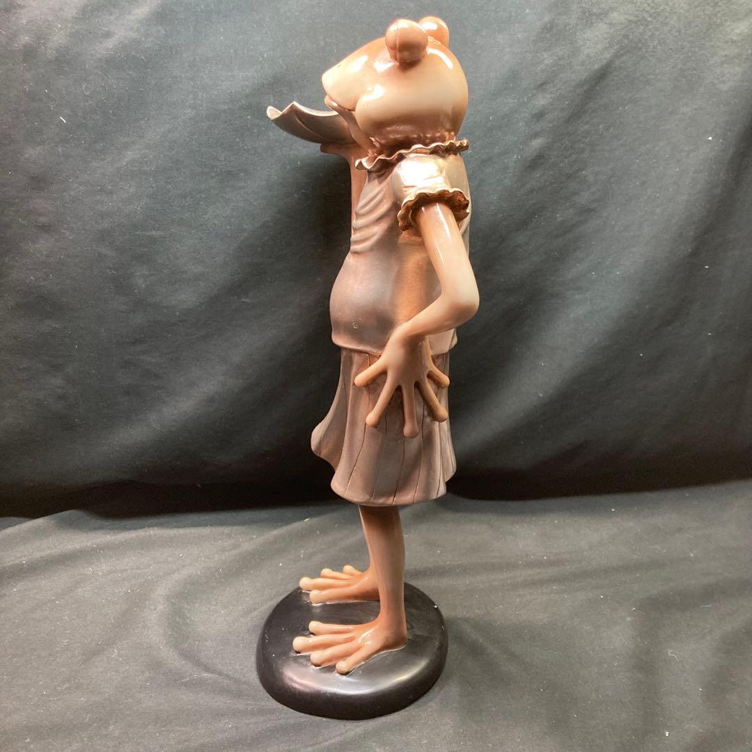 【美品】ペアカエル 置物 小物置き インテリア飾り 樹脂製