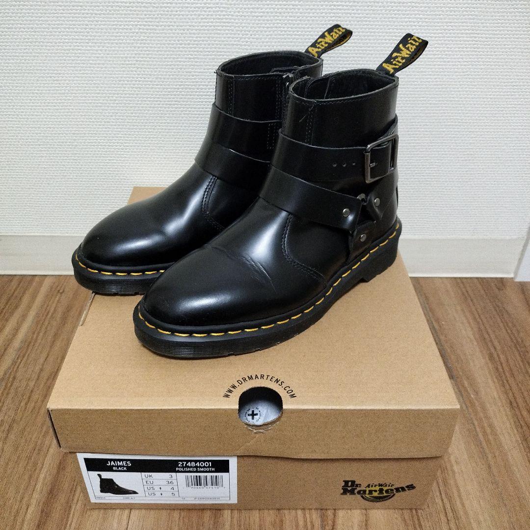 Dr. Martens エンジニアブーツ JAIMES イエローステッチ UK3