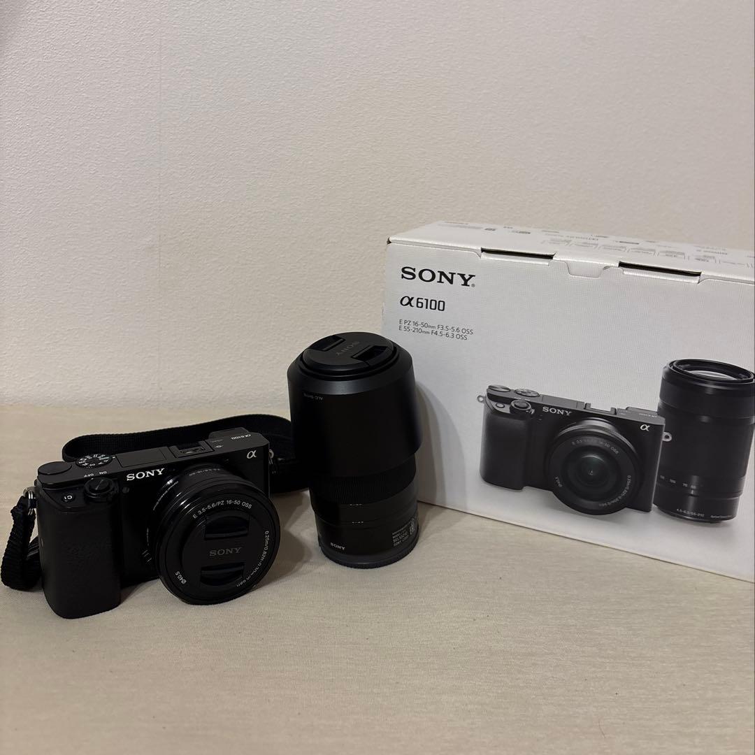 SONY α6100 ミラーレスカメラ ブラック ダブルズームレンズキット
