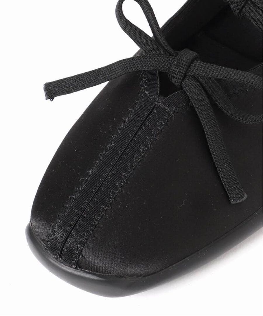 新品未使用 LE TALON Lダブルリボンバレリーナ ブラック 24.0