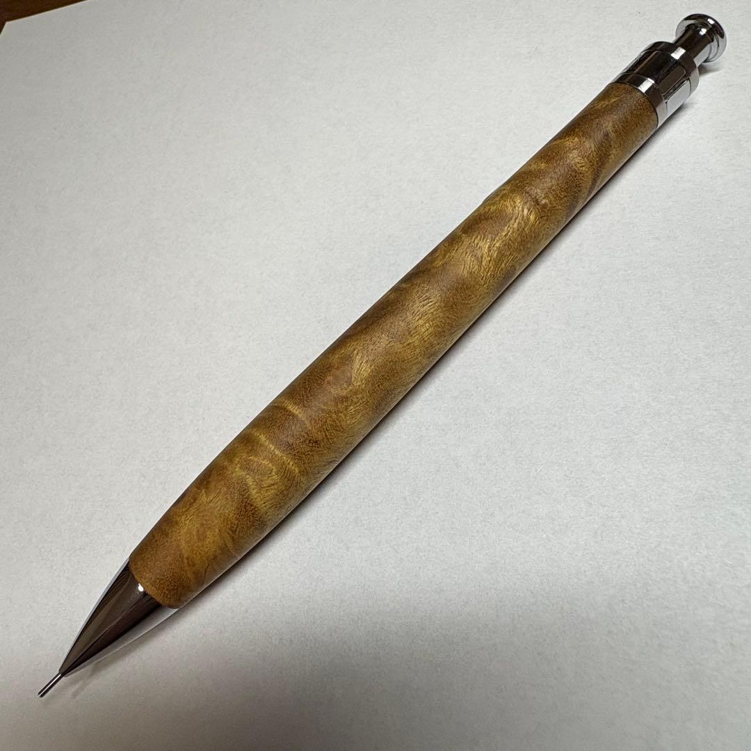 工房楔 マーブルウッド シャープペンシル 固定式口金付
