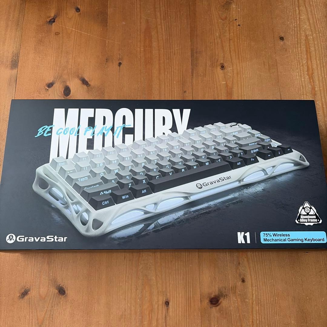 【ほぼ新品】GravaStar Mercury K1 キーボード ホワイト