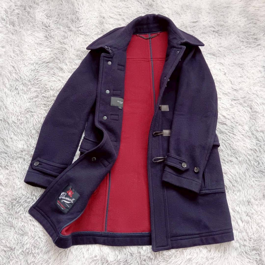 ポールスミス グローバーオール ダッフルコート ネイビー Sサイズ 英国製