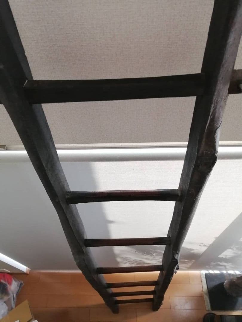 【最終価格】養蚕農家の古いはしご（江戸時代）