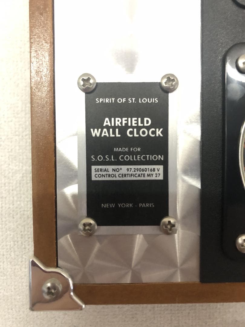 【貴重】スピリット・オブ・セントルイス号 壁掛け時計