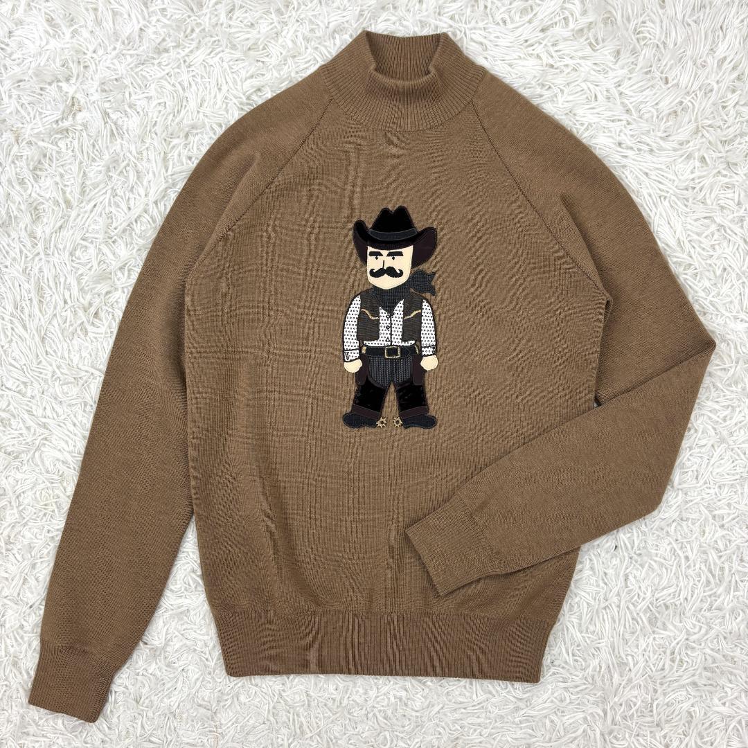 ☆希少☆美品☆ DOLCE&GABBANA　ニット　セーター　カウボーイ　刺繍