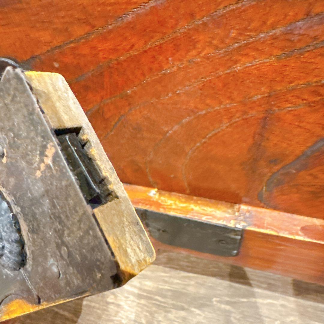 【美品】仙台箪笥風 民芸箪笥 和家具 小箪笥 車輪付き 鉄金具 木製 収納棚