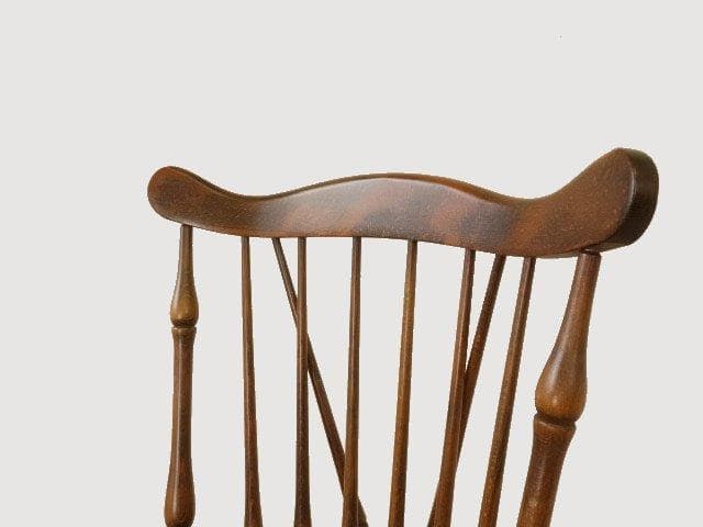 飛騨産業　キツツキ　スピンドルチェアーC　イス　椅子　 木製　再塗装済ＵＳＥＤ