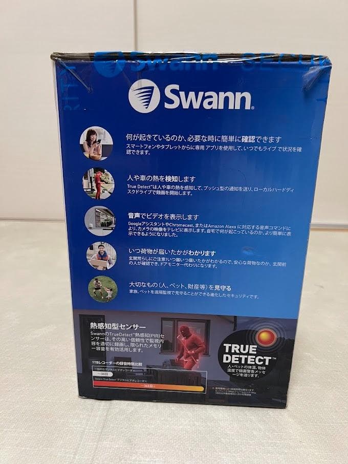 未使用品 スワン Swann 警告ライト搭載防犯カメラ 1080p フルHD