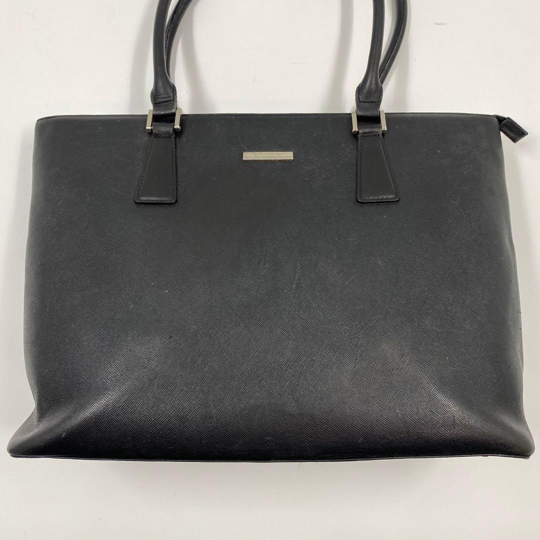 バーバリー　ビジネスバッグ　ブリーフケース　黒　サフィアーノレザー　ロゴプレート