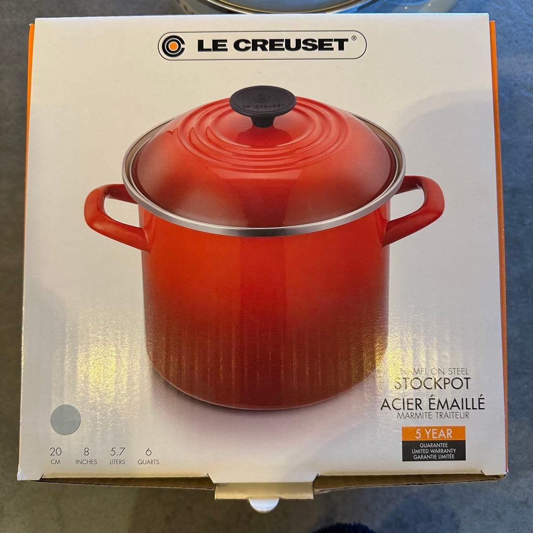 LE CREUSET 両手鍋 ライトブルー