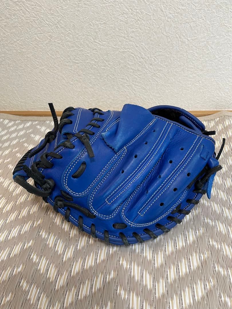 ZETT GROUND HERO 軟式グローブ 青 キャッチャーミッド