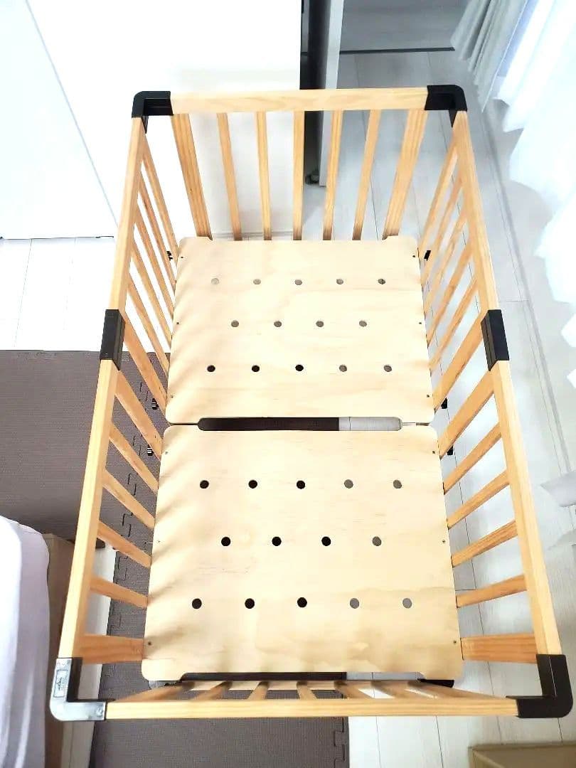 PSC・SG認証 RiZKiZ 木製ベビーベッド 使用5か月☆美品☆