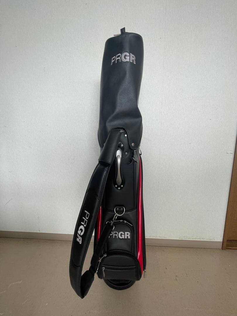PRGRプロギア　ゴルフ　キャディバッグ PRCB-184 9型ブラック/レッド