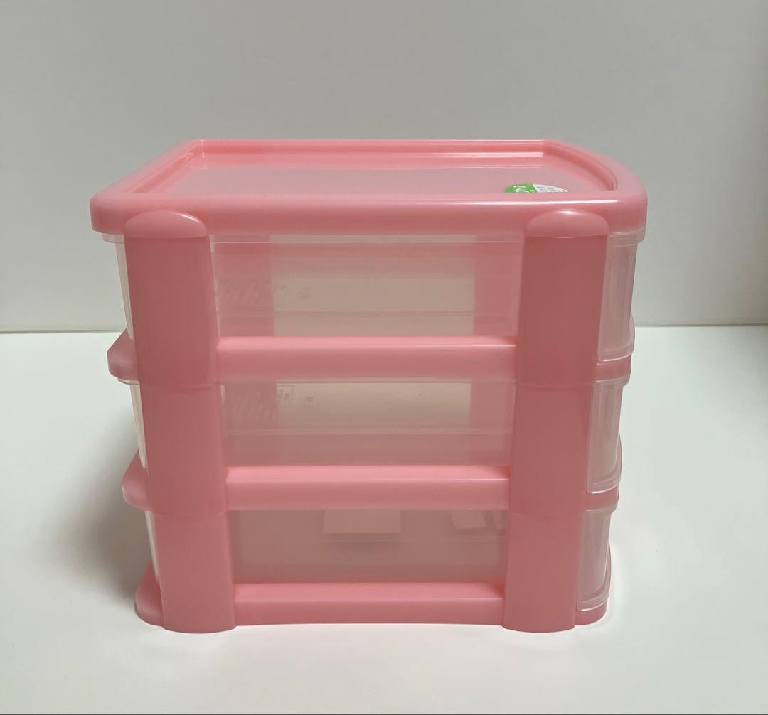 メ*ダ様 【断捨離】当時物 ハローキティ3段小物収納ボックス デスクトップケース