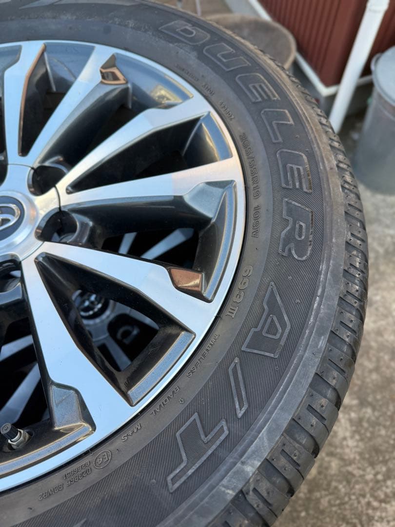 送料込みプラド150後期　純正19インチホイール4本セット