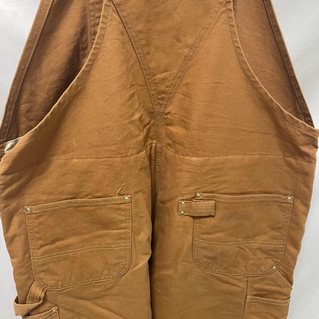 専用　　　オーバーオール 46インチ　ダック地　ダブルニー　キャメル