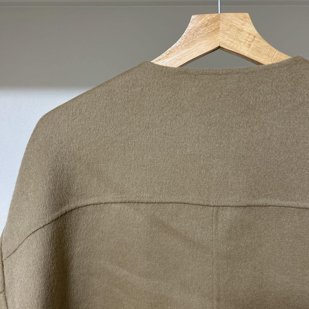 DOORS アーバンリサーチ ドアーズ　 ウールノーカラー ミドルコート