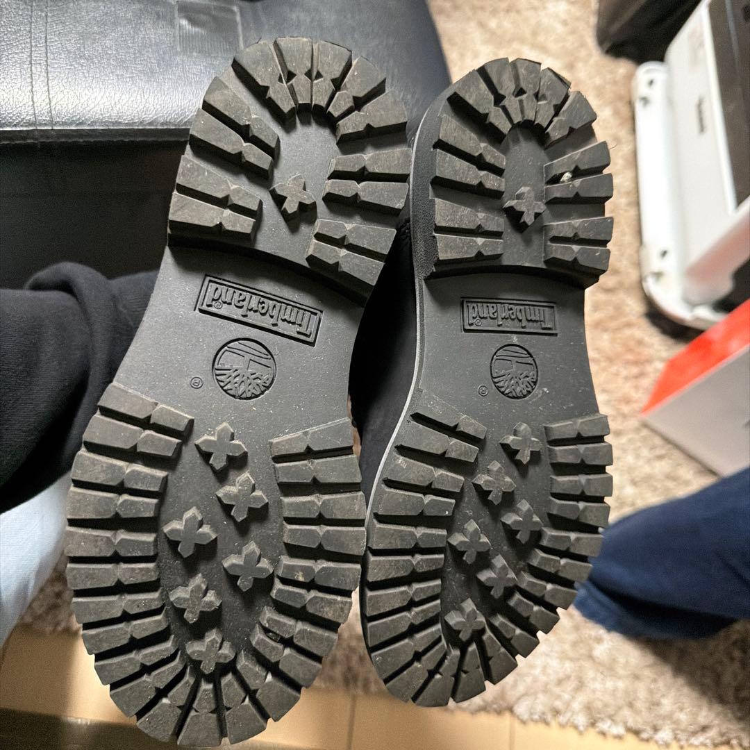 【ティンバーランド】ブラック ワークブーツ 防水 スエード