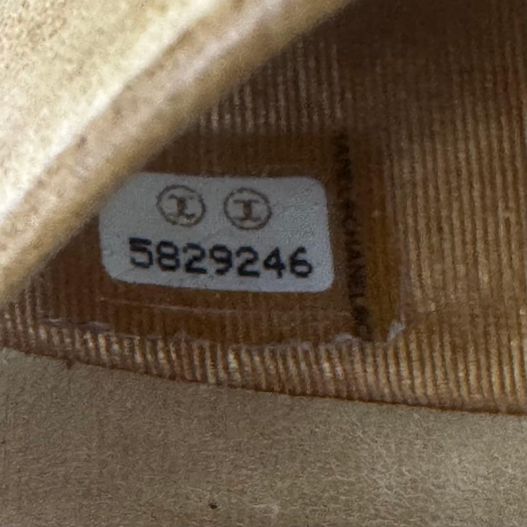 シャネル 名刺入れ ベージュ 11cm x 8cm