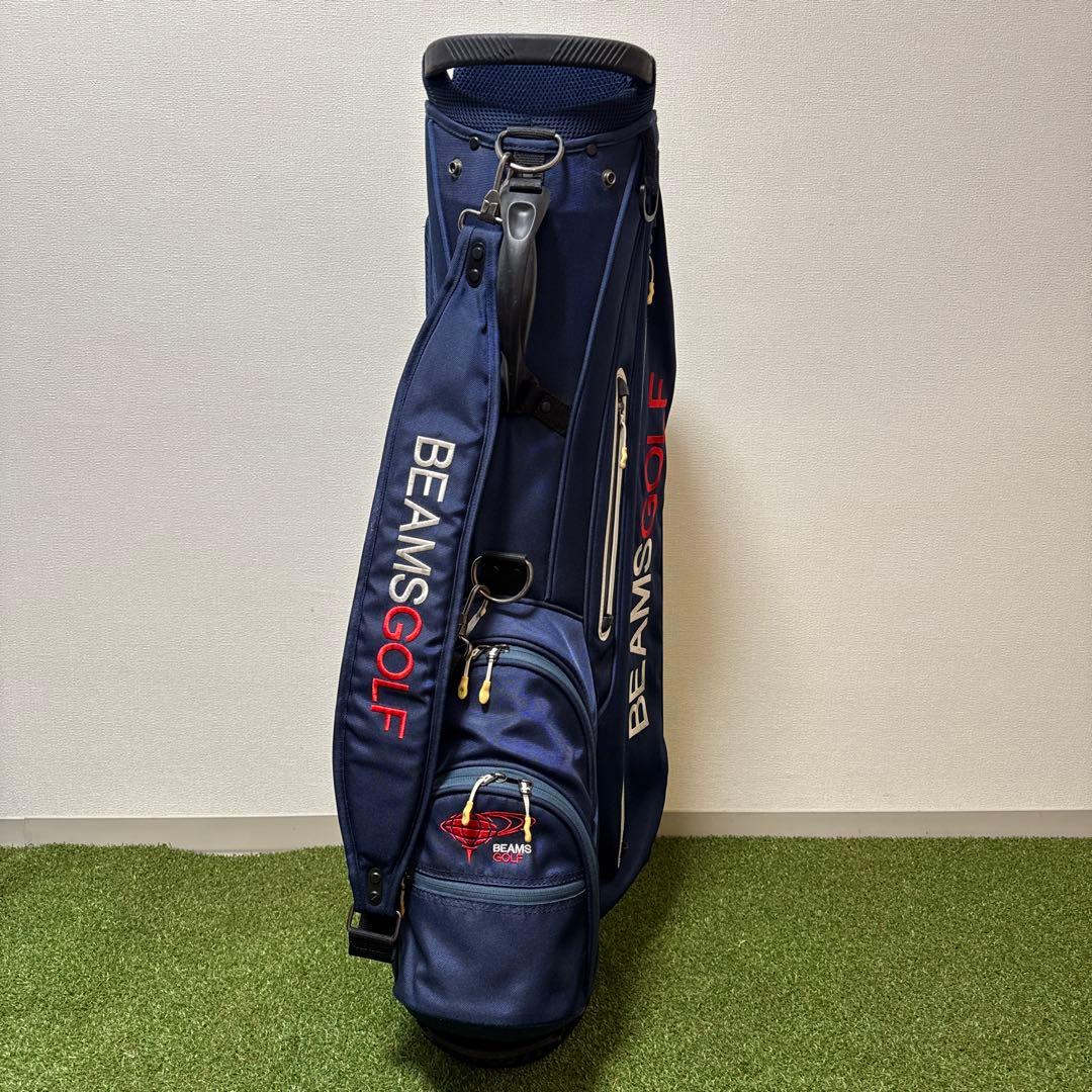BEAMS GOLF ビームスゴルフ ネイビー キャディバッグ スタンド式