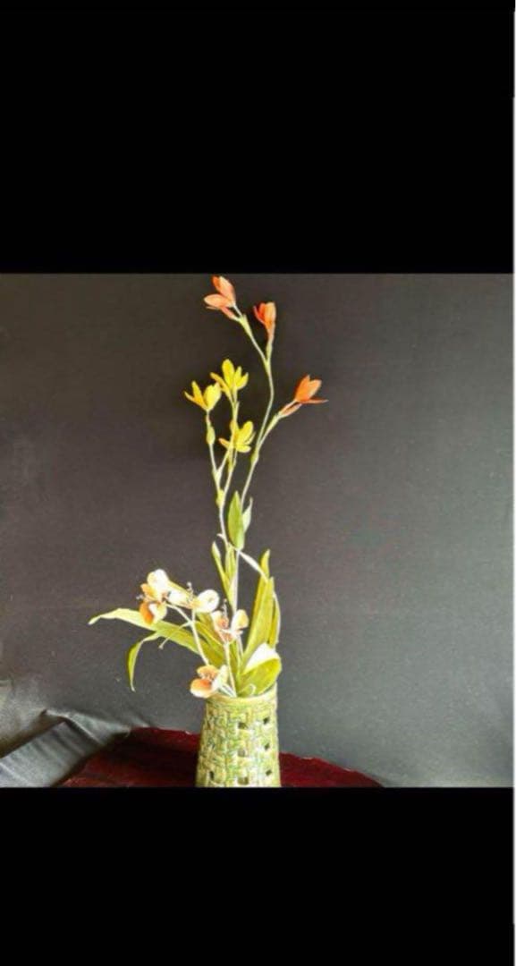 アートフラワーブーケ　ヒオウギ　花　造花　アートフラワー　立体絵画　6