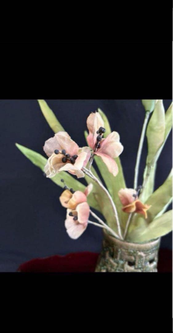 アートフラワーブーケ　ヒオウギ　花　造花　アートフラワー　立体絵画　6