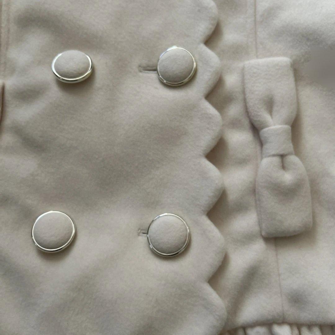 リズメロ★ピーコート★ダブルブレスト★リボン★フリル★アイボリー★マイメロコラボ