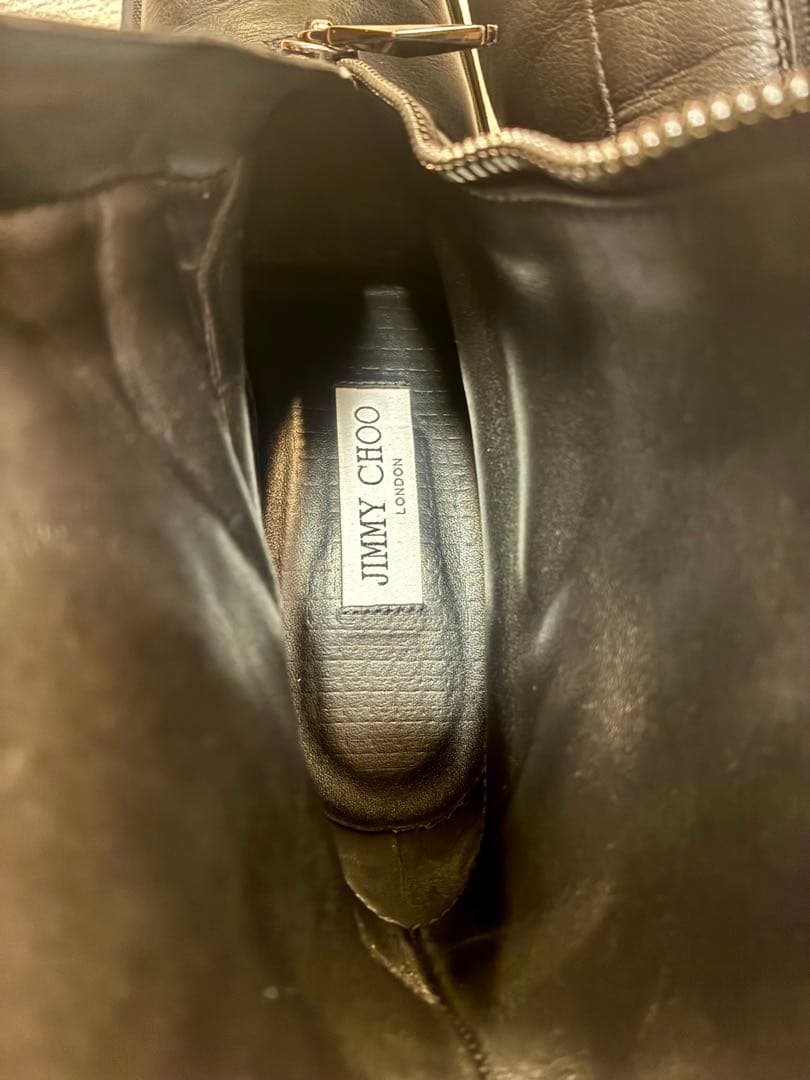 jimmy choo黒ブーツ2025年秋冬現行品