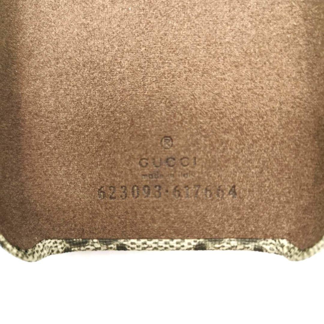 未使用 タグ 箱付 グッチ GG柄 iPhone11Pro スマホ ケース 茶