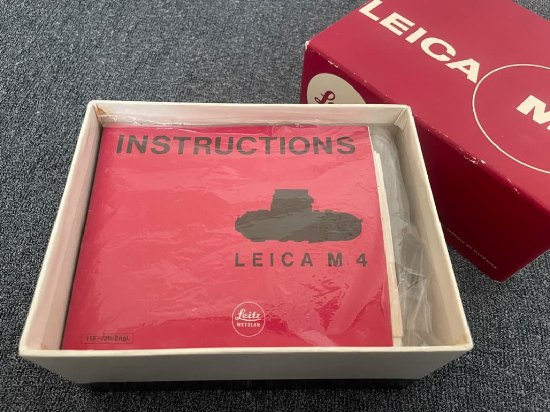【美品/箱付き】LEICA M4 50JAHRE 50周年記念モデル　ブラック