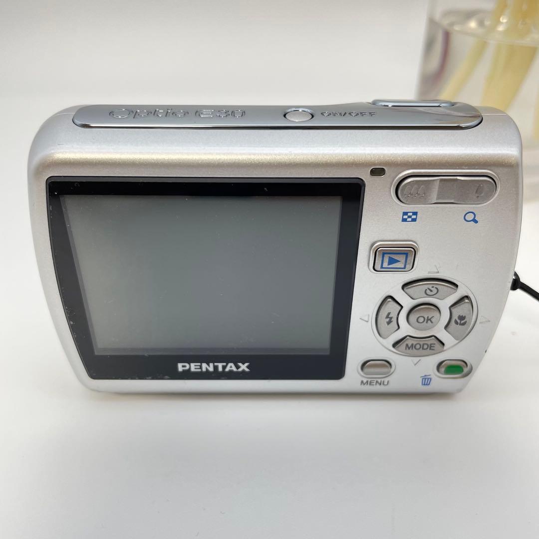 スマホ転送OK✨PENTAX Optio E30✨動作確認済 単三電池 可愛い♪