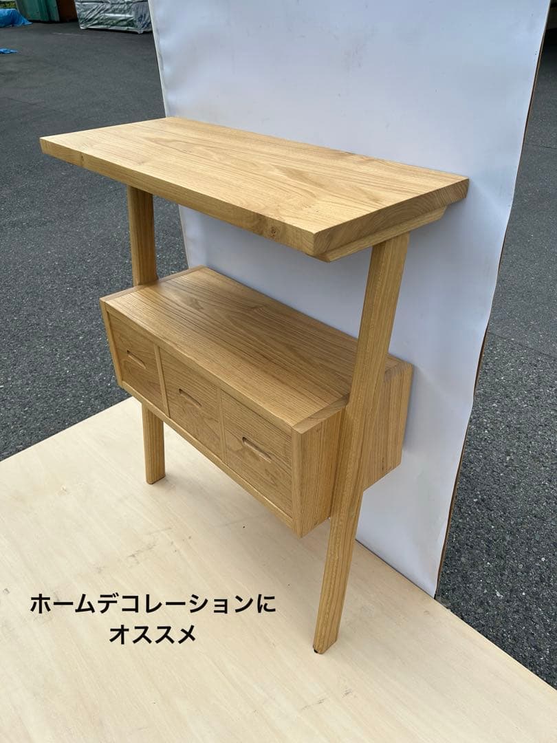 [たのメル便] ホワイトアッシュ　立てかけボード　無垢材　新品未使用