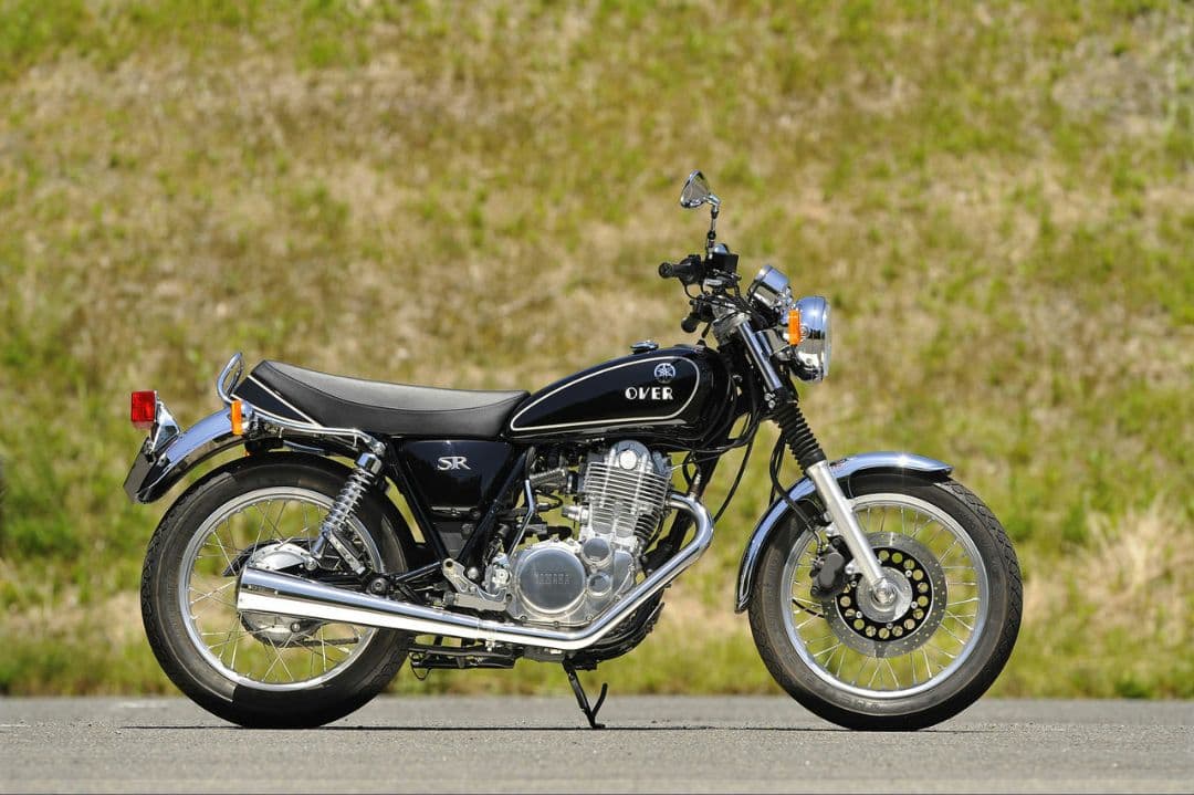 SR400 OVER SSメガホンマフラー