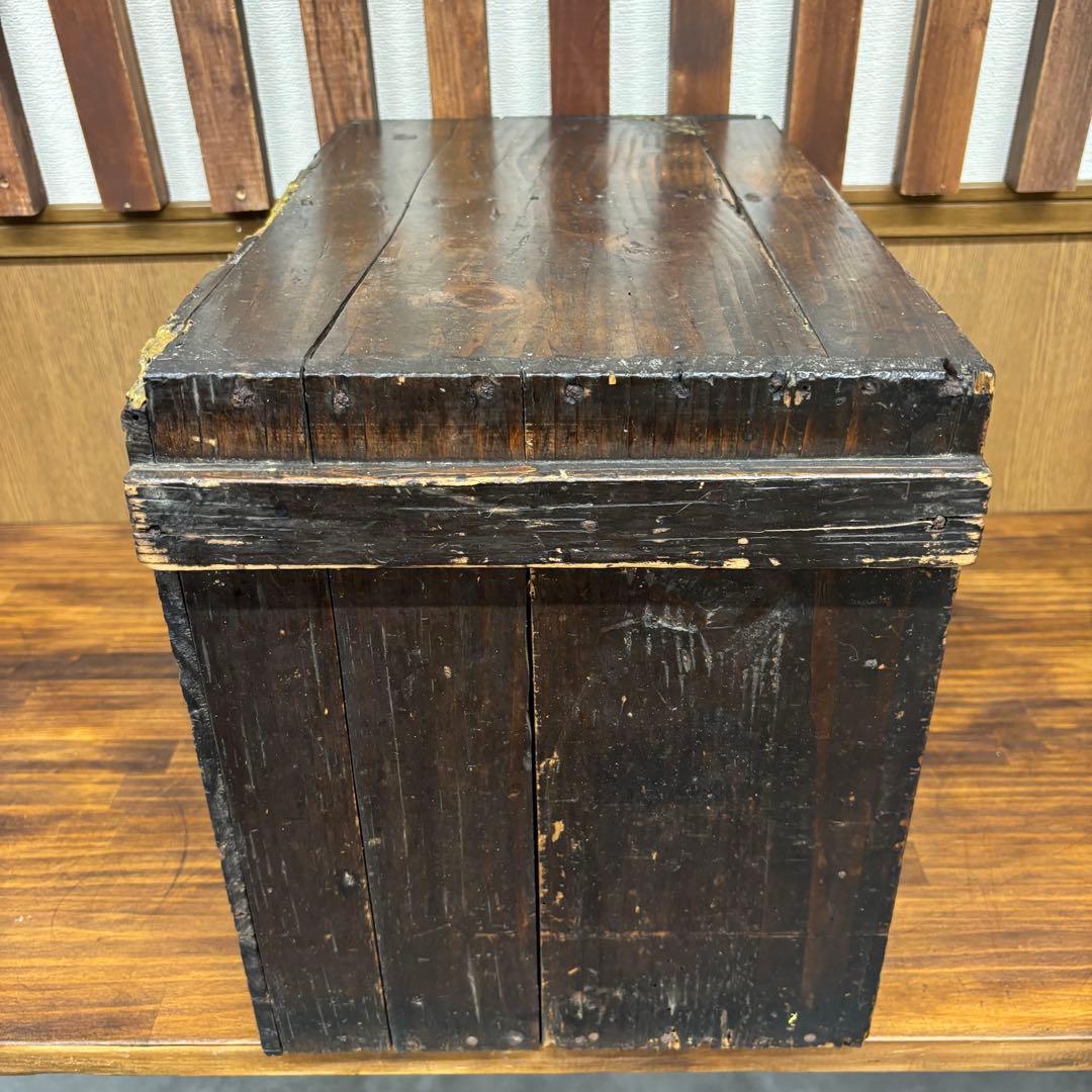 大正昭和レトロ 木製小引き出し 6杯 ヴィンテージインテリア 収納チェスト