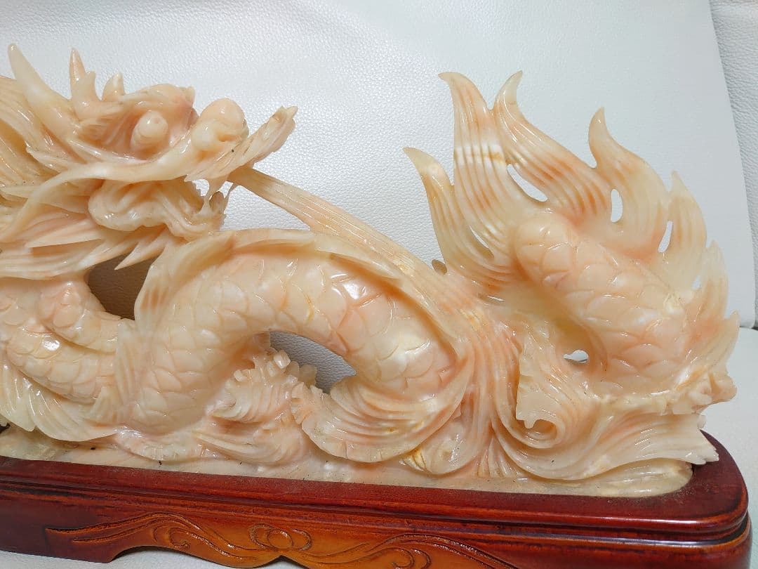 開運 龍 龍神 超開運パワーストーン 龍石彫り彫刻置物