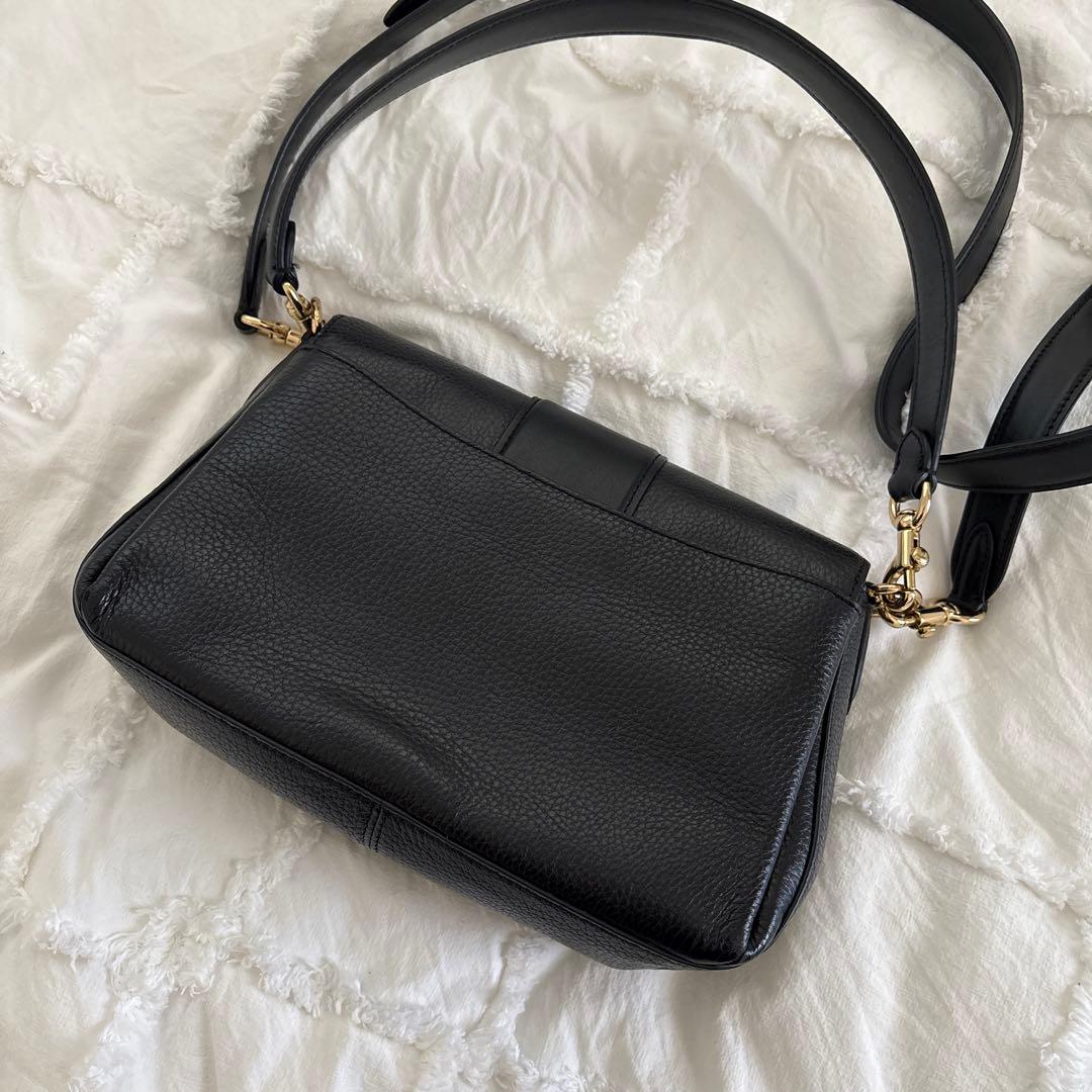 美品　コーチ　グレースハンドバッグ　ショダバッグ 黒