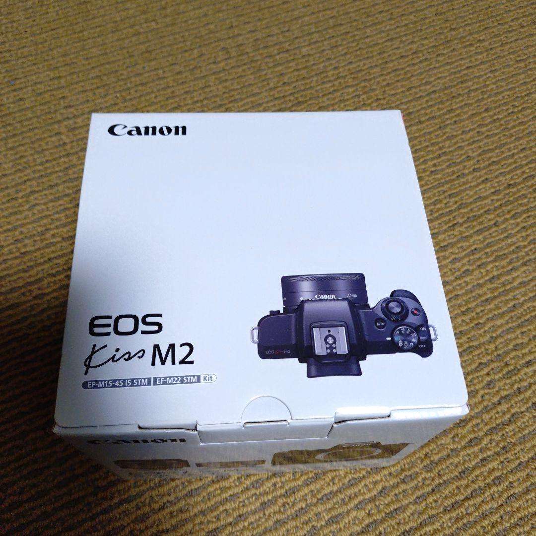 新品同様試用のみ‼️Canon EOS Kiss M2 ホワイト レンズキット