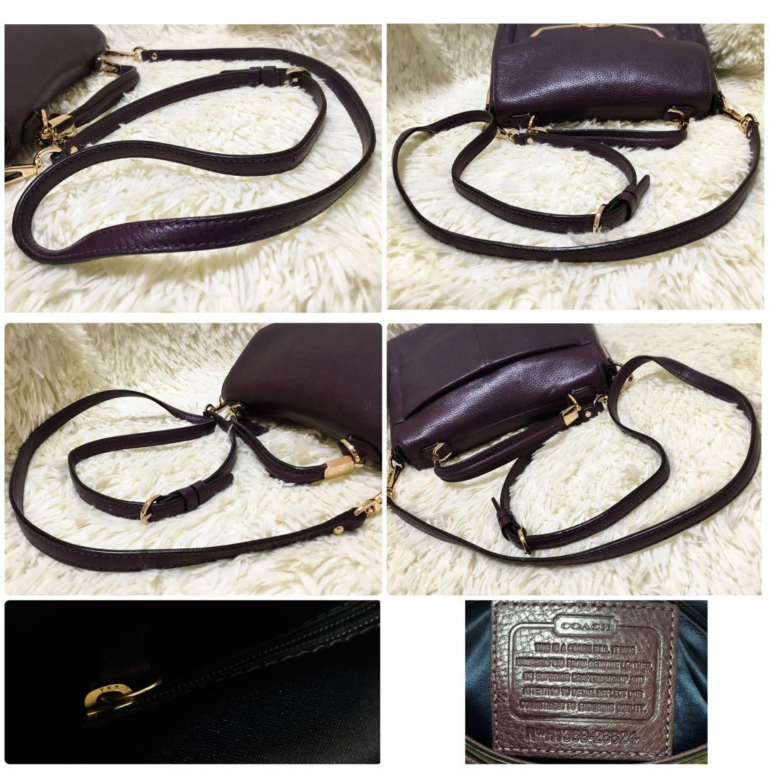 極美品 コーチ COACH ショルダーバッグ ハンドバッグ レザー レディース