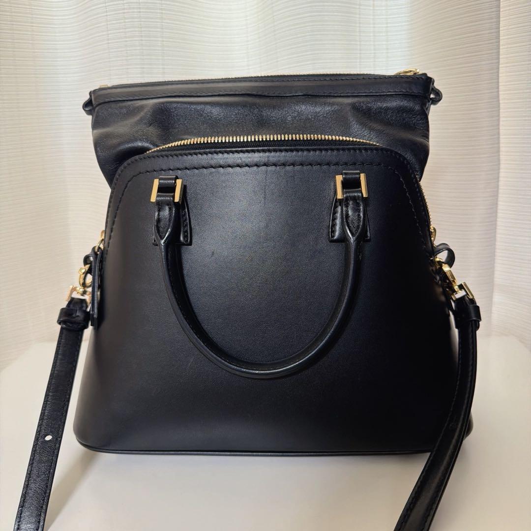 メゾンマルジェラ　5AC ミニ　ショルダーバッグ オールレザー ゴールド