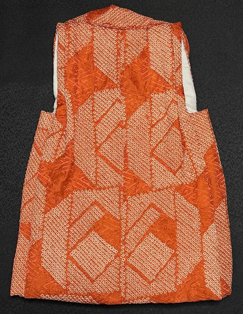 新品 七五三 3歳用 女児 絞り 被布コート 正絹 本絞り