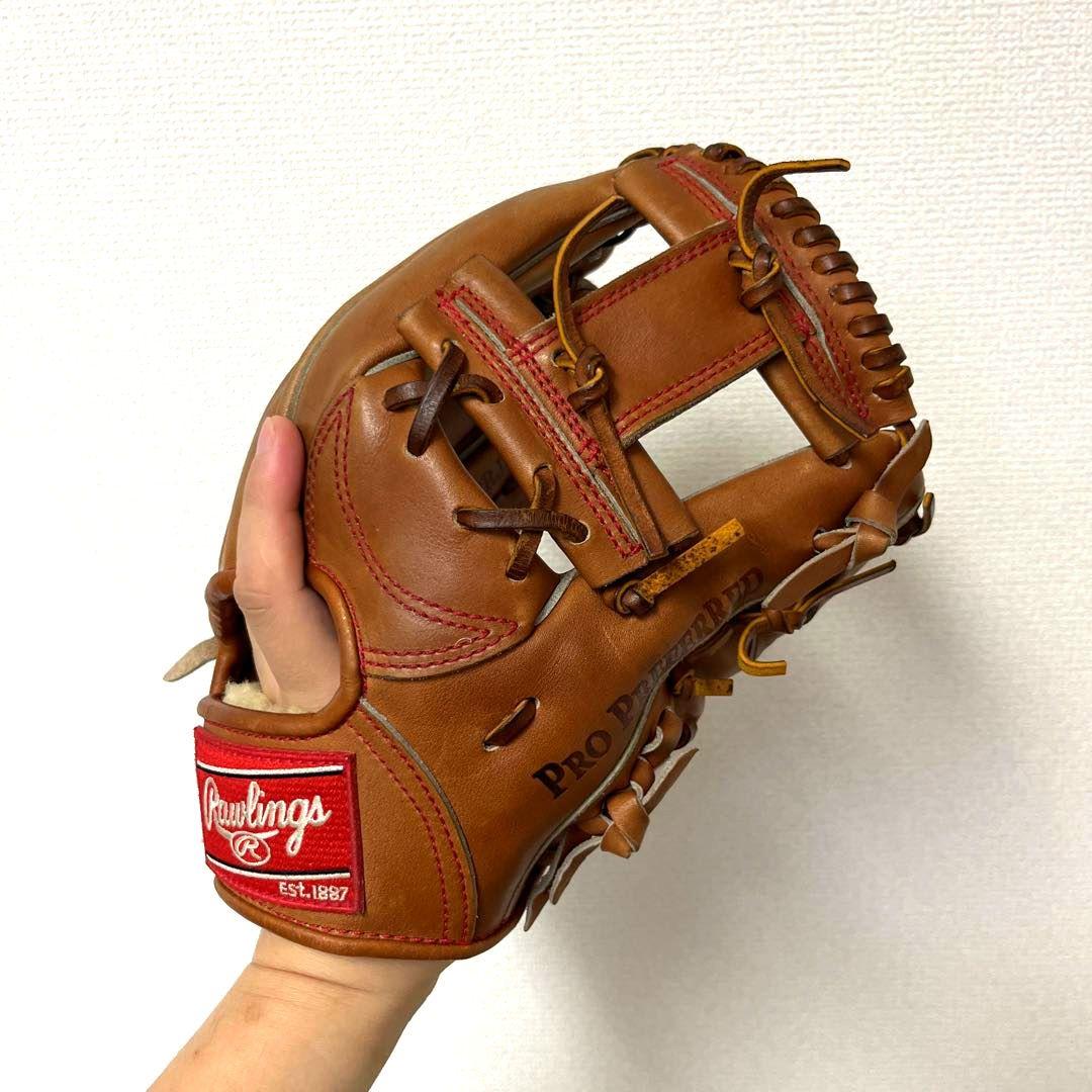 595 ローリングス 最高級 プロプリファード 型抜群 硬式 内野手用グローブ
