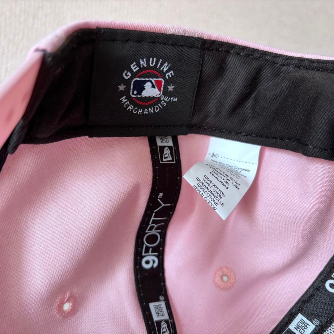 【海外限定】ニューエラ ニューヨークヤンキース 9FORTY Aフレーム ピンク