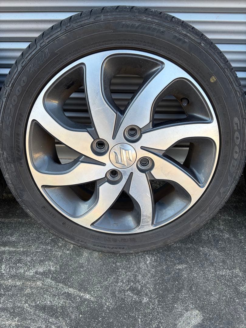 パレットsw純正　スズキ 14インチ ホイールセット タイヤ付き　グッドイヤー