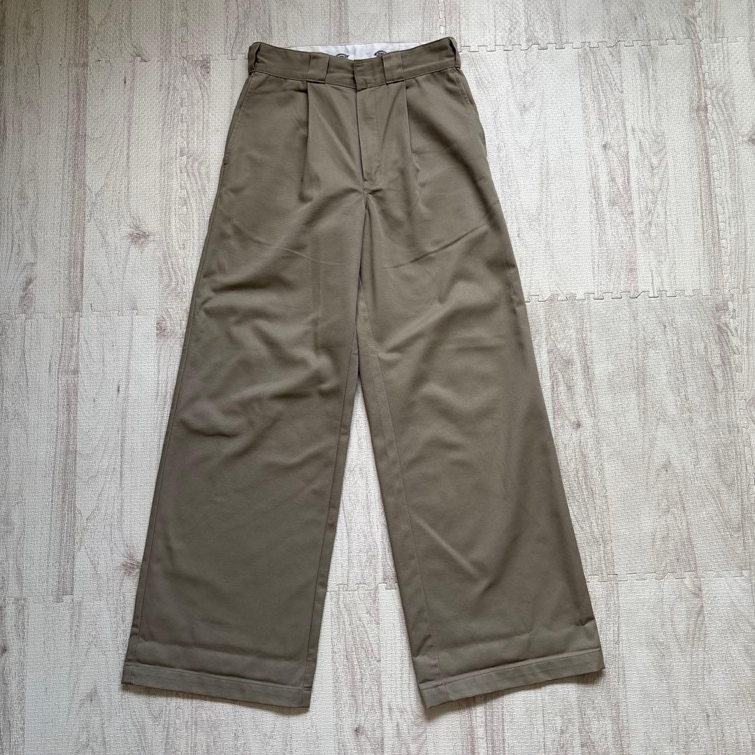 ok.soon×dickies ワイドチノ パンツ チノ S