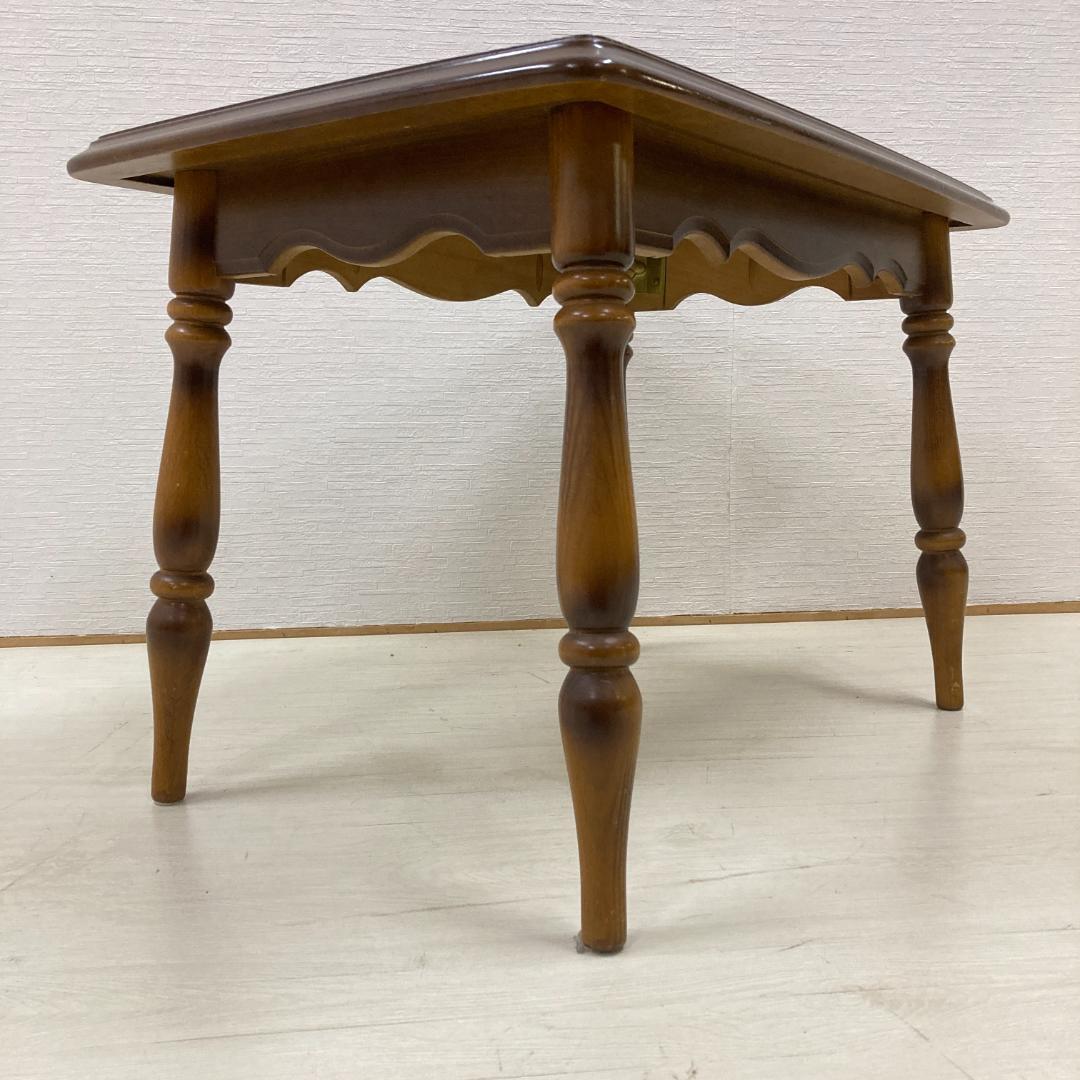 【オールドカリモク】コロニアル　サイドテーブル　リビングテーブル　昭和レトロ