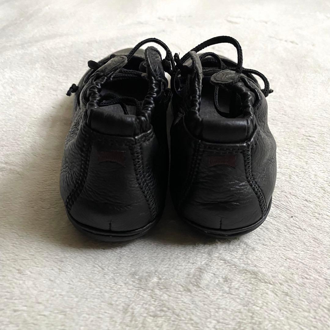 【美品✨】Camper ライトニナ　レースアップバレエシューズ　24cm レザー