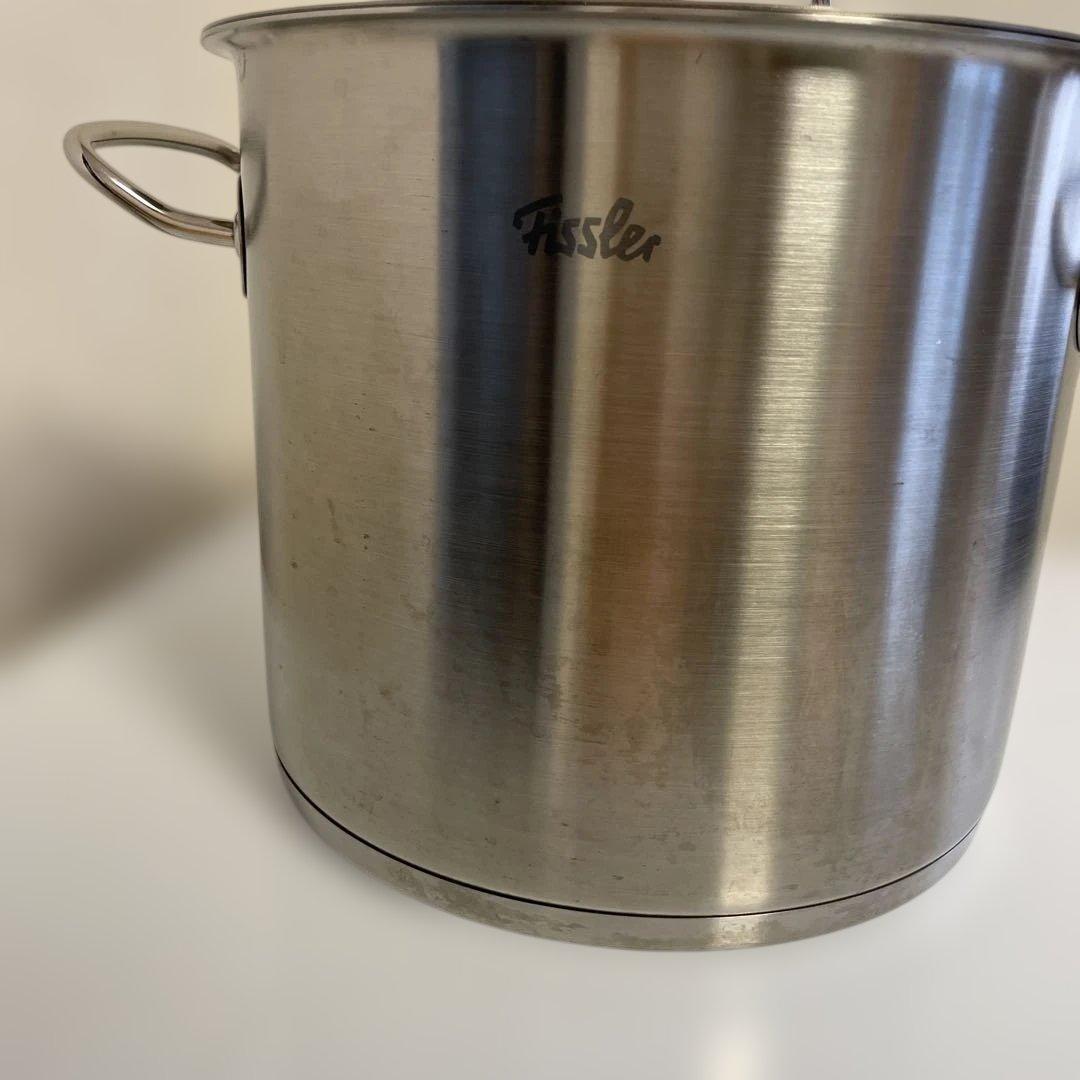 Fissler ステンレススチール 寸胴鍋　24センチ